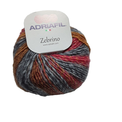 ADRIAFIL ZEBRINO MISTO LANA 53%lana 47% acrilico gr 50 metri 125 ferri 4,5
