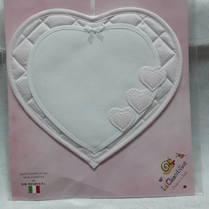 Fiocchi nascita con tela aida da ricamare