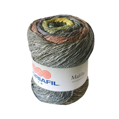 Filato Matita Adriafil Cotone e Canapa (100g) | Gomitolo Sfumato 100% Naturale | Merceria Flavia