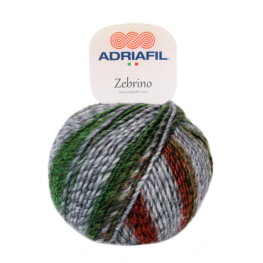 ADRIAFIL ZEBRINO MISTO LANA 53%lana 47% acrilico gr 50 metri 125 ferri 4,5