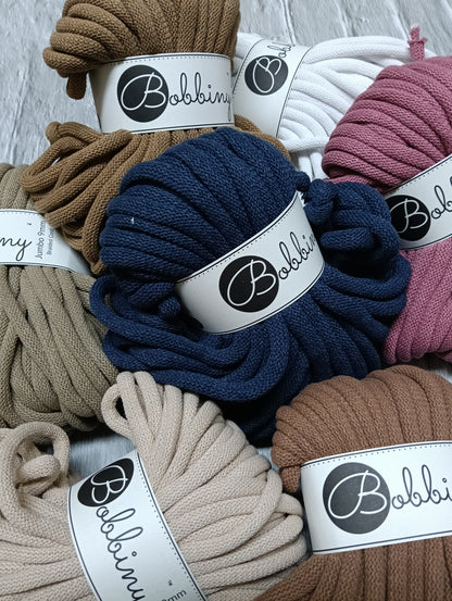 BOBBINY JUMBO FILATO IN CORDA DA 9 MM PER 30 METRI  PER BORSE, CESTE, TAPPETI,FASCIATOI E CULLE PER BAMBINI