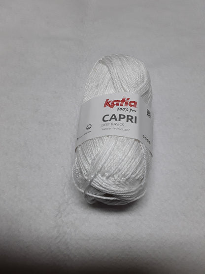 COTONE CAPRI KATIA 100% COTONE MERCERIZZATO DA 50 GR PER 125 METRI