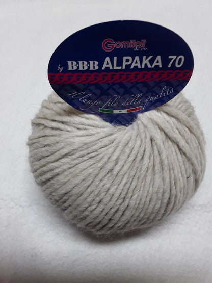 ALPAKA 70 BBB GOMITOLI DA 50 GR PER 80 METRI 70%ALPACA 20% LANA 10%ACRILICO