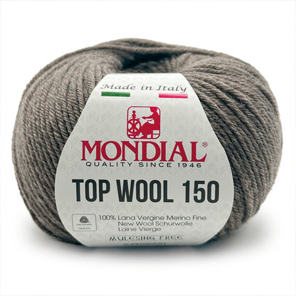 Filato Top Wool 150 Mondial – Gomitolo 100% Lana Vergine Irrestringibile