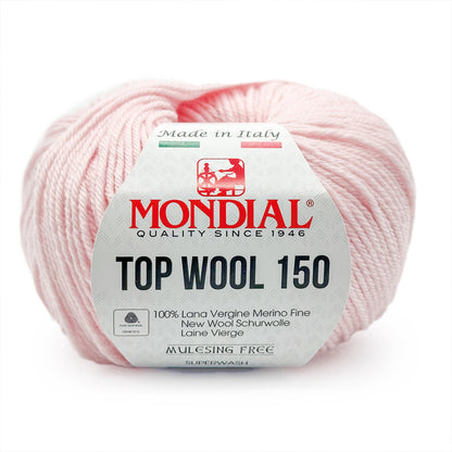 Filato Top Wool 150 Mondial – Gomitolo 100% Lana Vergine Irrestringibile