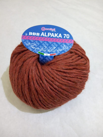 ALPAKA 70 BBB GOMITOLI DA 50 GR PER 80 METRI 70%ALPACA 20% LANA 10%ACRILICO